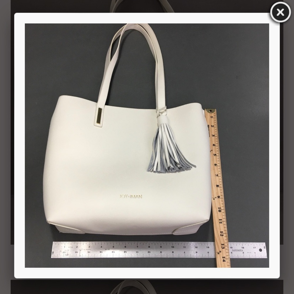 NEW! Joy & Iman White Tote - Picture 4 of 16